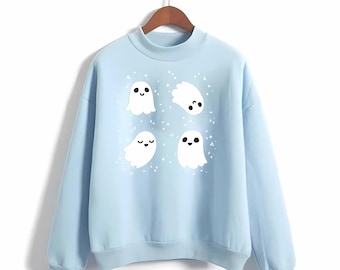 Kawaii Ghost Sweatshirt Cute Ghosts Sweater Kawaii Halloween Hoodie Yami Kawaii Top Yume Kawaii Clothes Creepy Cute Clothing Harajuku Hoodie