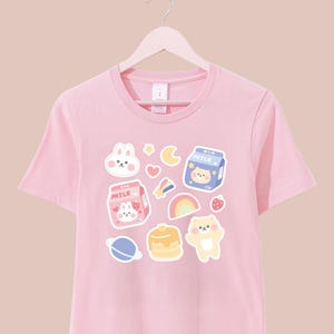 Kawaii Food Shirt | Yume Kawaii Graphic Tee | Dreamy Kawaii Shirt | Pastel Aesthetic Tee | Harajuku Style | Kidcore T-Shirt | Cutecore Top