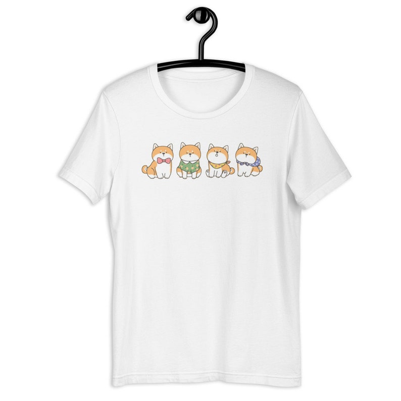 Shiba Inu Shirt Kawaii Dog Tshirt Harajuku Graphic Tee Japanese Crewneck Kawaii Aesthetic JFashion Top Dog Lover Tee Yume Kawaii Clothing