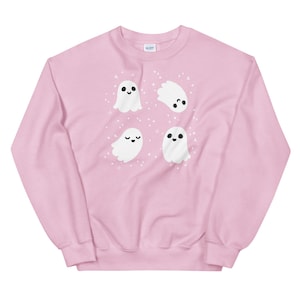 Kawaii Ghost Sweatshirt Cute Ghosts Sweater Kawaii Halloween Hoodie Yami Kawaii Top Yume Kawaii Clothes Creepy Cute Clothing Harajuku Hoodie