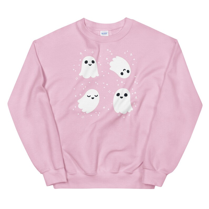 Kawaii Ghost Sweatshirt Cute Ghosts Sweater Kawaii Halloween Hoodie Yami Kawaii Top Yume Kawaii Clothes Creepy Cute Clothing Harajuku Hoodie