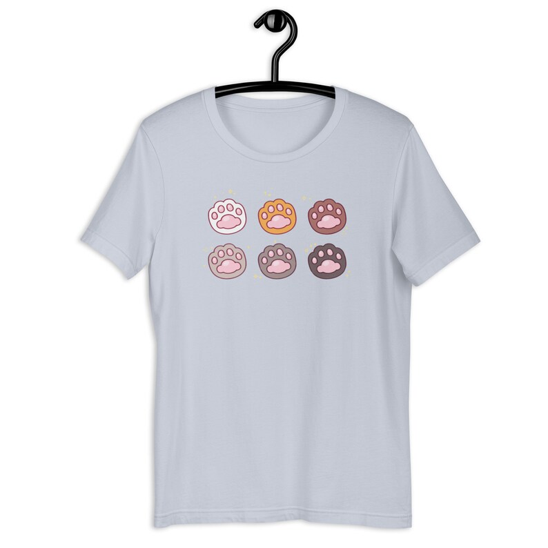 Cat Paw Shirt Harajuku Clothing Kawaii Cat Shirt Yume Kawaii Tee Shirt Pastel Kawaii Clothing Pastel Goth Neko Anime TShirt Decora Kei Top