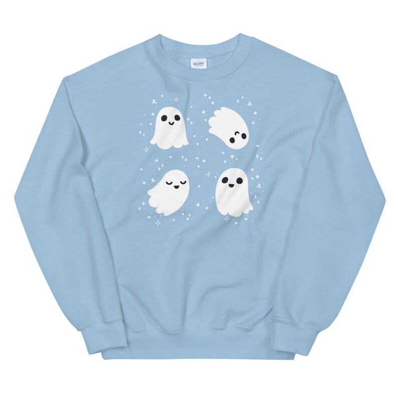 Kawaii Ghost Sweatshirt Cute Ghosts Sweater Kawaii Halloween Hoodie Yami Kawaii Top Yume Kawaii Clothes Creepy Cute Clothing Harajuku Hoodie