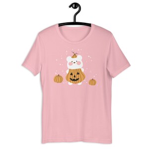 Kawaii Pumpkin Bear Shirt Kawaii Halloween Tshirt Cute Pumpkin Tee Harajuku Top Yami Kawaii Clothes Pastel Goth Shirt Creepy Cute Clothing