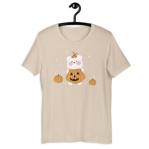 Kawaii Pumpkin Bear Shirt Kawaii Halloween Tshirt Cute Pumpkin Tee Harajuku Top Yami Kawaii Clothes Pastel Goth Shirt Creepy Cute Clothing