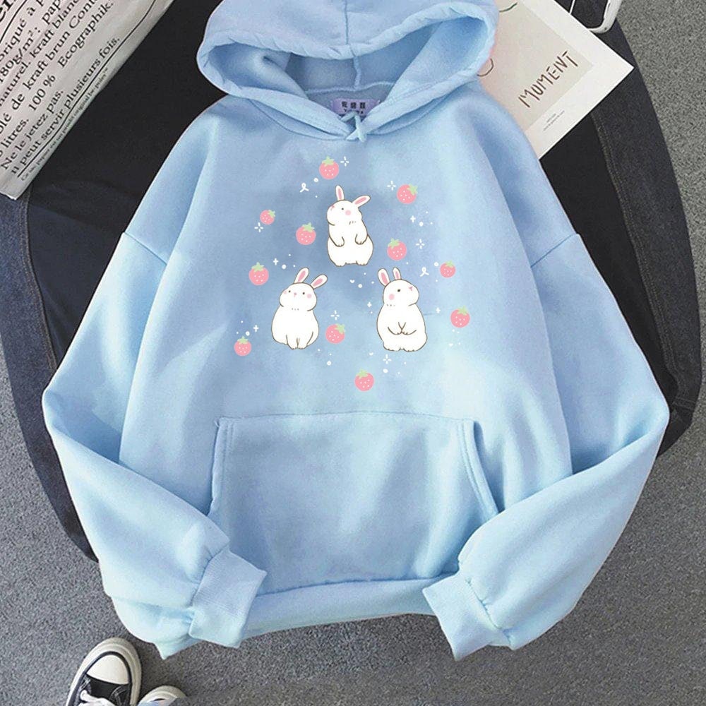 Kawaii Fluffy Shark Hoodie - Dive into Cozy Cute - Youeni