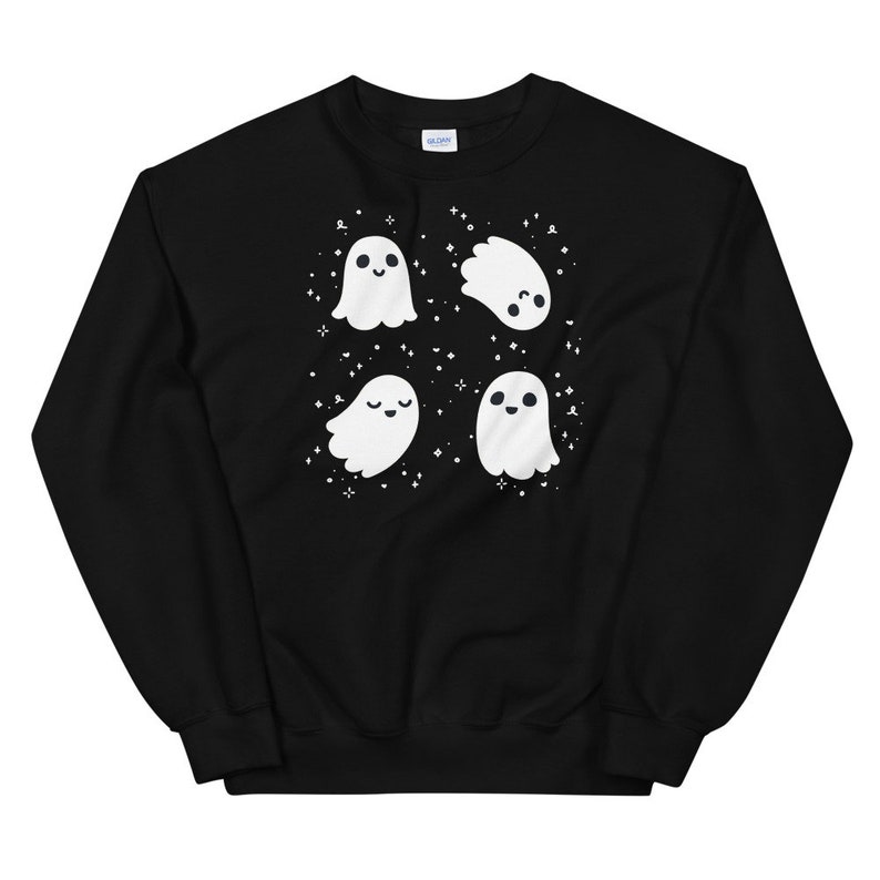 Kawaii Ghost Sweatshirt Cute Ghosts Sweater Kawaii Halloween Hoodie Yami Kawaii Top Yume Kawaii Clothes Creepy Cute Clothing Harajuku Hoodie
