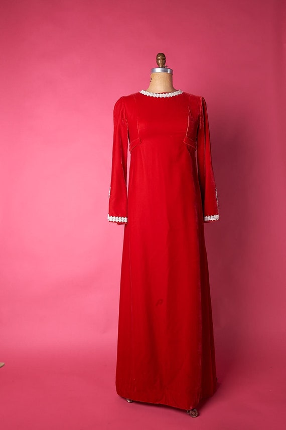 Velvet Lace Dress - image 1