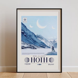 Rebel Alliance Hoth Star Wars Wall Art - Sci Fi Printable Wall Art - Star Wars Decor Gift for Him - Starwars Poster - Gaming Home Decor