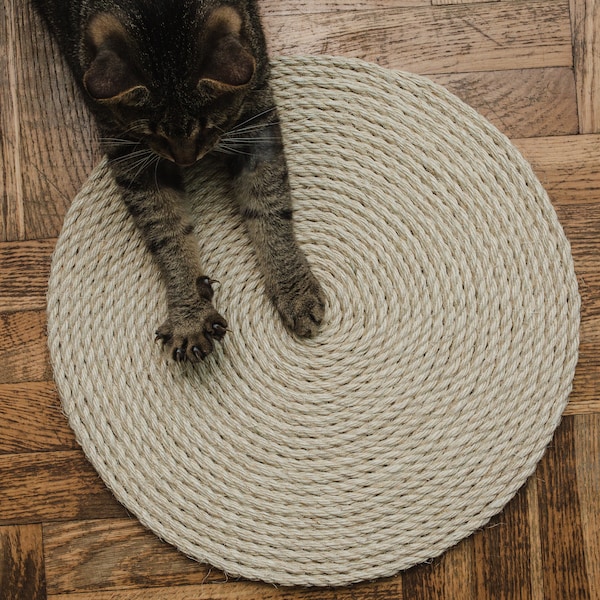 Cat Scratcher, cat playground, toy for cats, sisal scratcher, scratching pad, present for cat owner, cat birthday gift, pet play