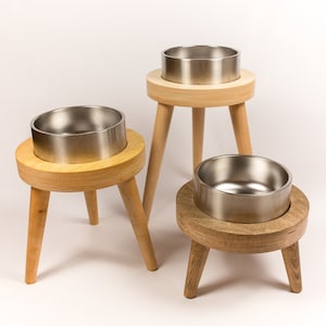 Yeti Erhöhter Fressnapf Ständer || Erhöhter Fressnapf || Mid Century Modern Hundefutter || Hundefutterständer || Hunde Futterstation