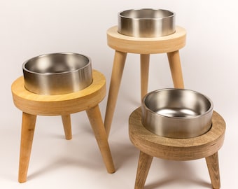 Yeti Raised Dog Bowl Stand || Elevated Pet Bowl Feeder || Mid Century Modern Dog Feeder || Dog Food Stand || Dog Feeding Station