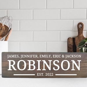 Personalized Family Name Sign, Custom Wood Sign, Last Name Sign, Established Sign,Family Name Sign, Family Last Name Sign,Custom Family Sign