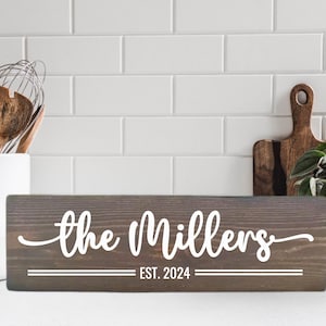Personalized Family Name Sign, Custom Wood Sign, Last Name Sign, Established Sign,Family Name Sign, Family Last Name Sign,Custom Family Sign