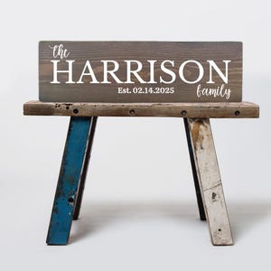 Wood Sign Family Name Custom Wood Sign Custom Name Wood Sign Wedding Custom Last Name Wooded Sign Last Name Decor Housewarming Name Gift