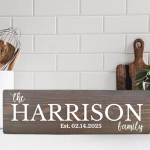 Personalized Family Name Sign, Custom Wood Sign, Last Name Sign, Established Sign,Family Name Sign, Family Last Name Sign,Custom Family Sign