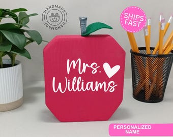 Personalized Teacher Gift Personalized Teacher Appreciation Gift Teacher Personalized Gift For Teacher Apple Personalized Apple Teacher Gift