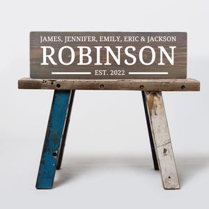 Wood Sign Family Name Custom Wood Sign Custom Name Wood Sign Wedding Custom Last Name Wooded Sign Last Name Decor Housewarming Name Gift