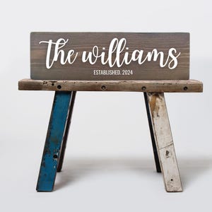 Wood Sign Family Name Custom Wood Sign Custom Name Wood Sign Wedding Custom Last Name Wooded Sign Last Name Decor Housewarming Name Gift