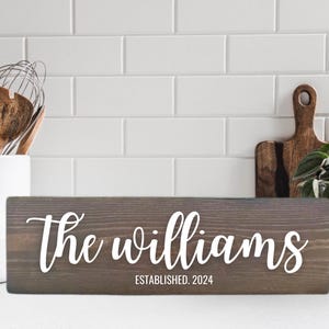 Personalized Family Name Sign, Custom Wood Sign, Last Name Sign, Established Sign,Family Name Sign, Family Last Name Sign,Custom Family Sign