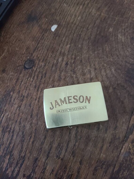 Jameson Zippo Lighter Hand Etched Brass Etsy