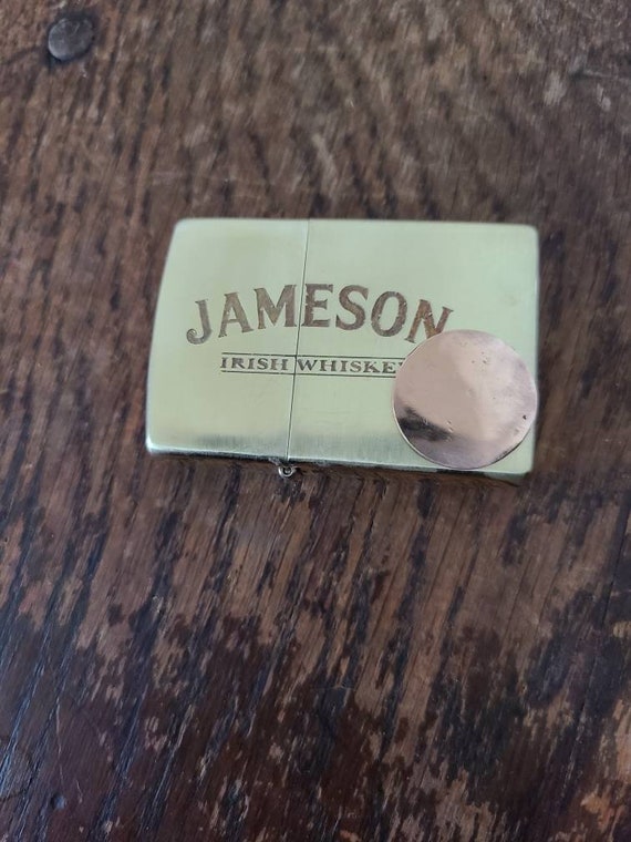 Jameson Zippo Lighter Hand Etched With Copper Charm Etsy