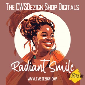 Afrocentric Woman Art Prints: Radiant Smiles Collection (Digital Download)