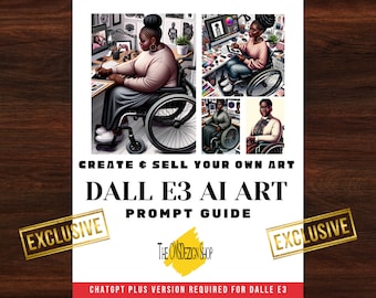 Dall-E3 & ChatGPT AI Art Prompt Guide: Disabled Black Women Creatives (PDF)