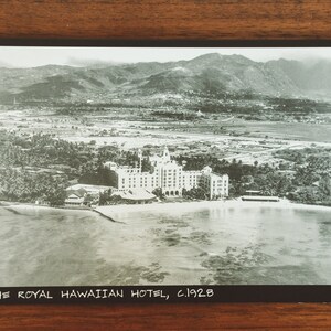 Vintage Hawaiiaanse ansichtkaart - The Royal Hawaiian Hotel - Old Hawaii - zwart-wit ansichtkaart