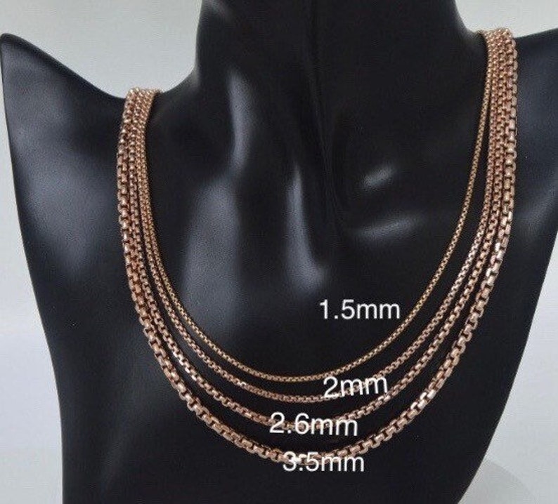 Thin gold box chain Clearance