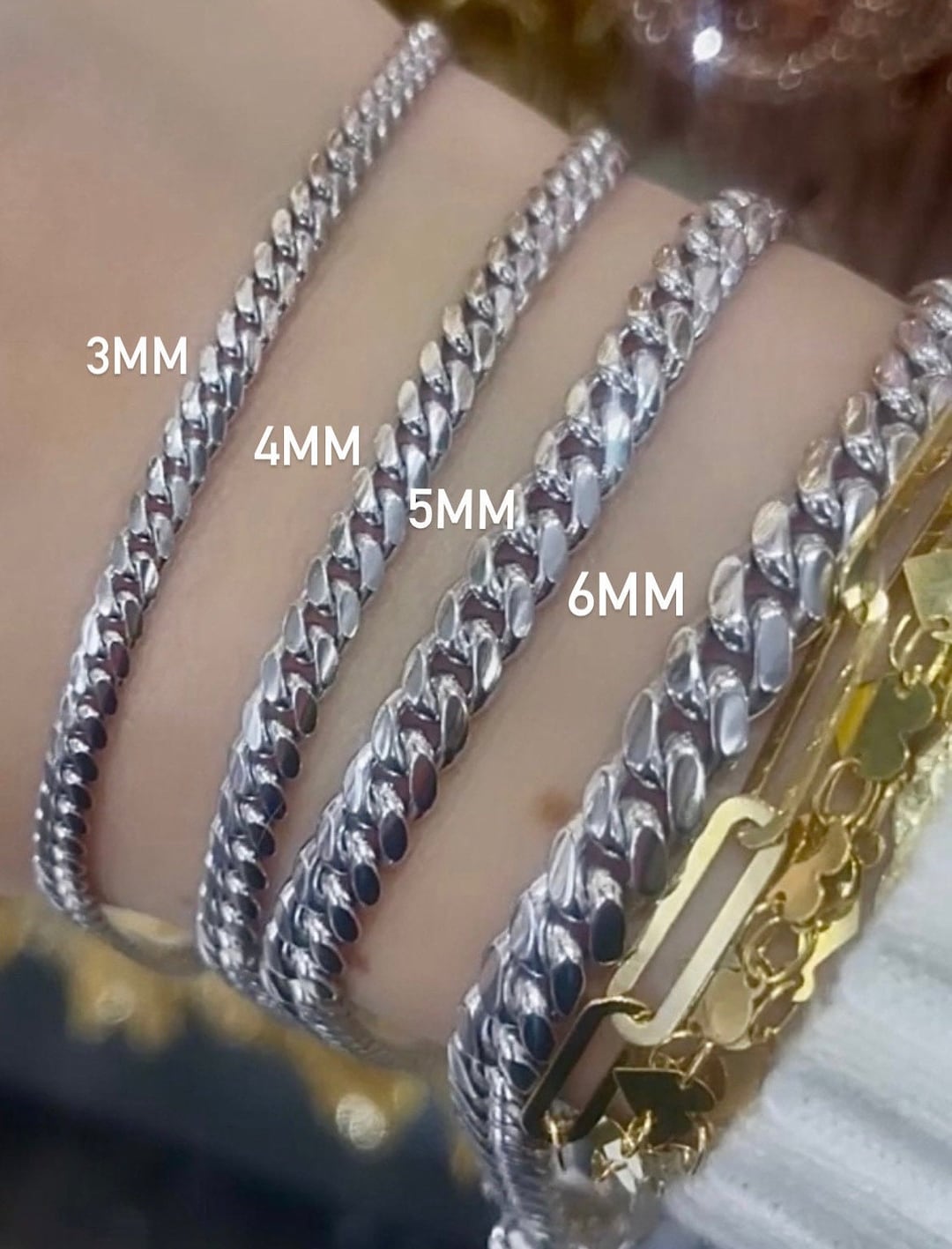 Buy 14k Solid Real Gold White Gold Miami Cuban Bracelet, 14k Real Gold  Solid Cuban, 14k Miami Cuban Chain Bracelet, Real Gold Link Online in India 