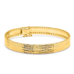 14k White Gold Women Bracelet Cuff Bangle | 14k Gold Fancy Vintage Bangle | Real Gold Bangle Bracelet | Womens Gold Bangle | Bridesmaid Gift
