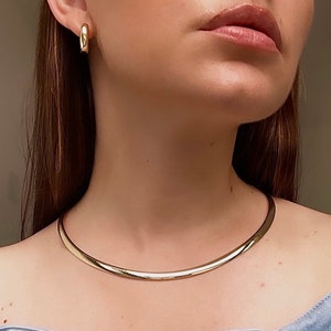 Gold omega hotsell necklace