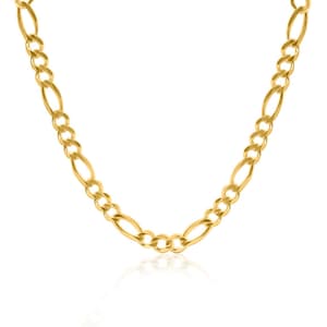 14K Solid Gold Figaro Chain | Gold Chain for Ladies | Men&#39;s Figaro 14k Gold Chain | Figaro 14kt Chain | Figaro Necklace| 1.9mm to 6.6mm Wide