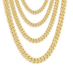 14k Gold Miami Cuban Chain | Miami Cuban Link Necklace | 14k Cuban Chain | Real Gold Chain | Cuban Curb Link Chain Necklace/Bracelet 7mm