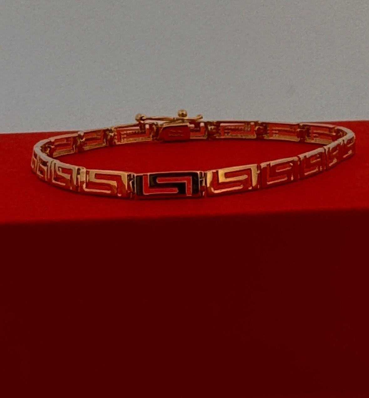 ℳ. Buy 14k Yellow Gold Greek Style Bracelet Bangle | Fancy Gold