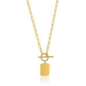14K Yellow Gold Rolo Paperclip Chain Necklace | Paperclip Rolo Chain | Link Chain  Necklace | Layered Choker Necklace | Pendant Chain 2.5mm