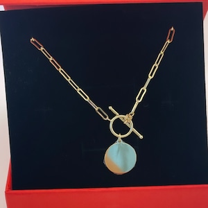 14K Yellow Gold Rolo Paperclip Chain Necklace | Paperclip Rolo Chain | Link Chain  Necklace | Layered Choker Necklace | Pendant Chain 2.5mm