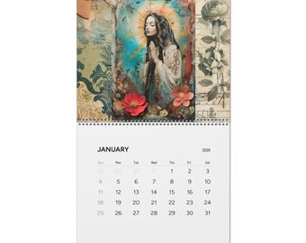 2026 Christian Mother of Jesus Wall Calendar, Catholic Art