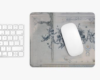 Angel Cherub Mouse Pad, Elegant French Country Desk Decor