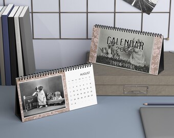 2026 Vintage Dog Desk Calendar, Harry Whittier Photos