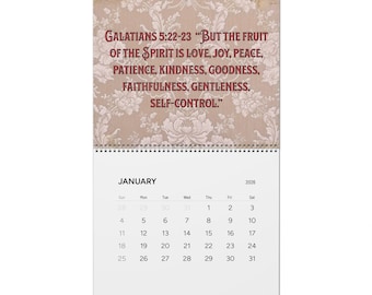 2026 Bible Verse Wall Calendar, Catholic Christian Gift