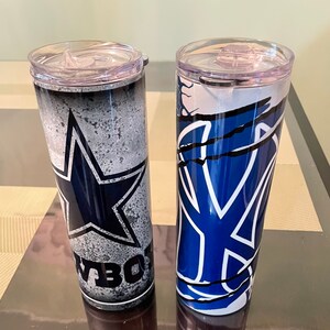 Custom 20oz tumblers with your choice of personalization.