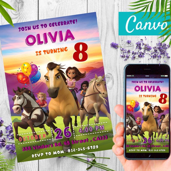 Spirit Riding Free Invitation - Etsy Australia