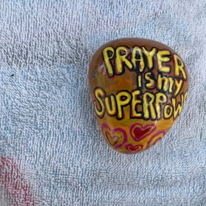 Religious inspiration painted rocks