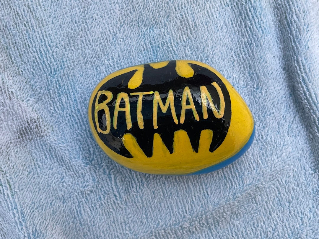Superhero Painted Rocks for Garden! - Etsy