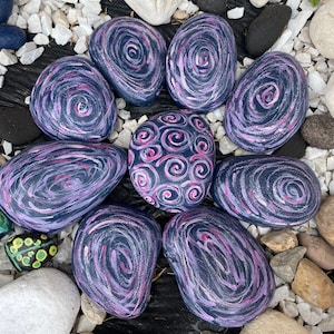 Purple rock garden flowers