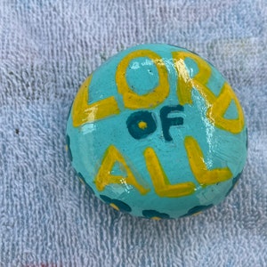religious inspirational painted rock