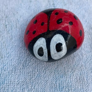 Ladybugs and friendly bugs for garden painted rocks