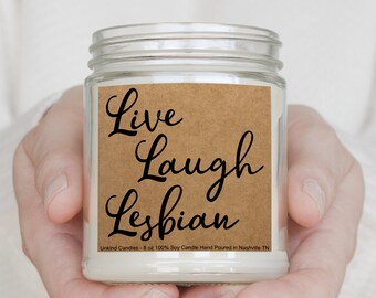 Live Laugh lesbische sojakaars, grappig trotscadeau
